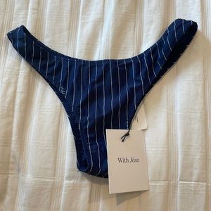 Selling with Jean bikini bottom! Fits like a medium!!